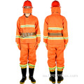 Tela de traje de combate de incendios de fuego de fuego aramido negro